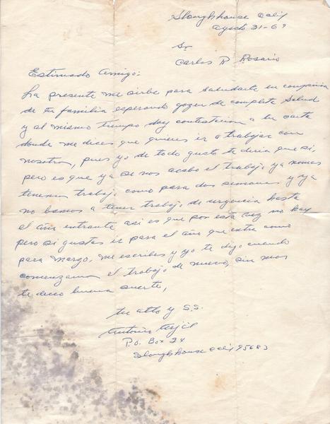 Carta del mayordomo, agosto 1969.jpg